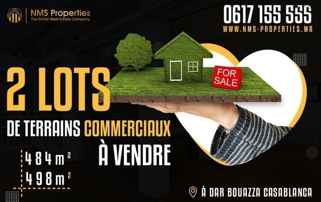 Terrain Commercial de 1000 m² à Dar Bouazza