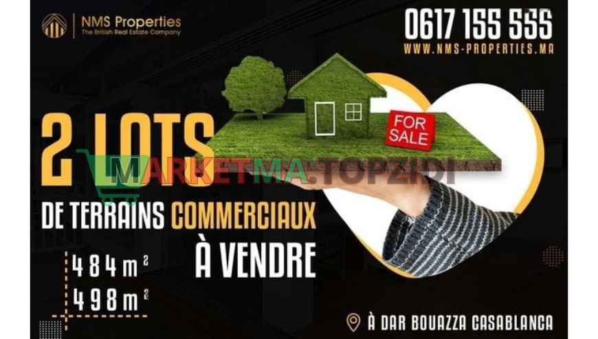 Terrain Commercial de 1000 m² à Dar Bouazza